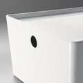 KUGGIS Box with lid, white, 37x54x21 cm