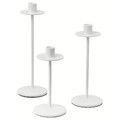 FRÖJDA Candlestick, set of 3, white