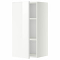 METOD Wall cabinet with shelves, white/Ringhult white, 40x80 cm