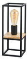 Table Lamp Libertad 1 x E27, black-wood