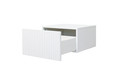 Wall-Mounted Bedside Table Nicole Set of 2, white/matt white