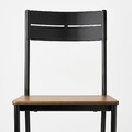 SANDSBERG Chair, black/brown stained