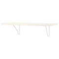 BERGSHULT / FÖRLÄGGARE Wall shelf, white/white, 80x30 cm