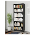 BILLY Bookcase, black-brown, 80x28x202 cm