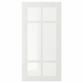 STENSUND Glass door, white, 40x80 cm