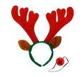 Christmas Reindeer Headband Antlers with Ears & Nose