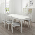 EKEDALEN Extendable table, white, 180/240x90 cm