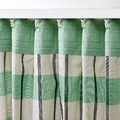 GLANSHAGTORN Curtain, 1 piece, green white/black, 300x250 cm