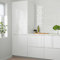 RINGHULT Door, high-gloss white, 60x120 cm