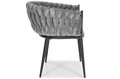 Glamour Braided Chair ROSA, grey