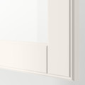 BESTÅ Wall-mounted cabinet combination, white/Ostvik white/clear glass, 60x42x38 cm