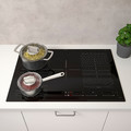 BLIXTSNABB Induction hob, black IKEA 700 black, 78 cm