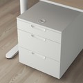 GALANT Drawer unit on casters, white, 45x55 cm