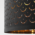 NYMÖ Lamp shade, black/brass colour, 59 cm