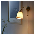 ÅRSTID Wall lamp, brass, white