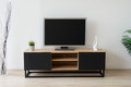 TV Cabinet Loftia Mini, metal base, artisan/matt black