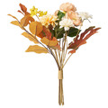 SMYCKA Artificial bouquet, in/outdoor orange/yellow, 41 cm