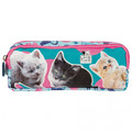 Pencil Case with 2 Zippers Cleo & Frank Kittens