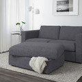 VIMLE Footstool with storage, Gunnared medium grey