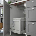 ENHET Corner kitchen, anthracite, grey frame