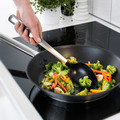 DIREKT 3-piece kitchen utensil set, black, stainless steel