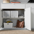 VIHALS Storage combination, white, 235x37x140 cm