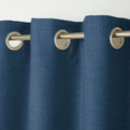 Curtain GoodHome Novan 140x260cm, dark blue