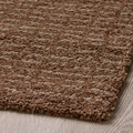 LANGSTED Rug, low pile, light brown, 60x90 cm