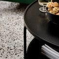 BORGEBY Coffee table, black, 70 cm