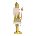 Nutcracker Christmas Decoration 28cm, crown, gold