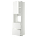 METOD / MAXIMERA Hi cab f ov w dr/2 frnts/2 hi drwrs, white/Ringhult white, 60x60x220 cm