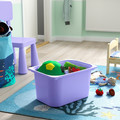 TROFAST Storage combination with boxes, white light green/lilac, 99x44x56 cm