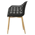 Chair Becker, black/natural