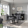 DANDERYD Dining table, black, 130x80 cm