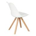 Dining Chair Norden Star Square, natural/white