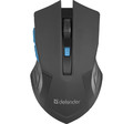Defender Accura Optical Wireless Mouse 6D, 800-1600DPI MM-275, blue