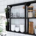 ENHET Kitchen, anthracite/white, 163x63.5x222 cm