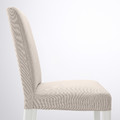 BERGMUND Chair, white, Hallarp beige