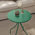 TÅNEBRO Side table, dark green, 46 cm