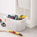 TROFAST Storage combination with boxes, white, white, 46x30x145 cm