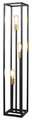 Floor Lamp 3-p, black-gold