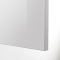 METOD Wall cabinet with shelves/2 doors, white/Ringhult light grey, 80x100 cm