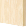 KALBÅDEN Door with hinges, lively pine effect, 40x40 cm