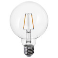 LUNNOM LED bulb E27 150 lumen, globe clear, 95 mm