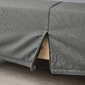 LYNGÖR Sprung mattress base with legs, dark grey, 180x200 cm
