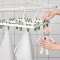 SLIBB Hang dryer 24 clothes pegs, green