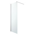 GoodHome Walk-in Shower Panel Beloya 70cm, chrome/transparent