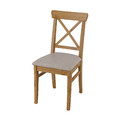 INGOLF Chair, antique stain, Nolhaga grey-beige