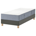 LYNGÖR Divan bed, Vågstranda firm/light blue dark grey, 90x200 cm