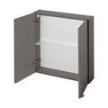 Bathroom Wall Cabinet GoodHome Imandra 60x60x15cm, grey